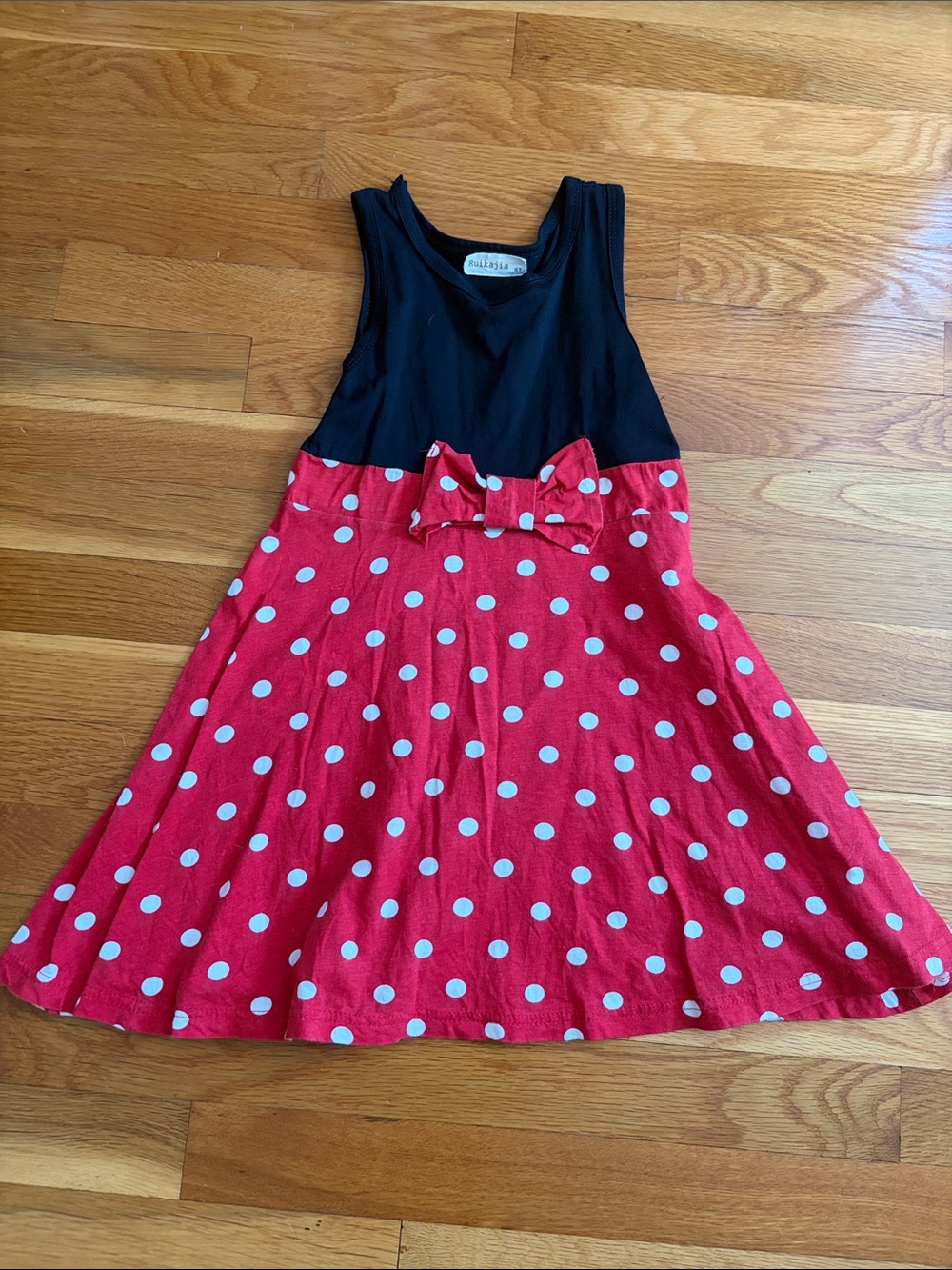 Girls Sleeveless Minnie Mouse Dress